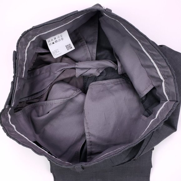 Hugo Boss Flat Front Gray Pants 32x29 Mens Sharp1 - Picture 5 of 8